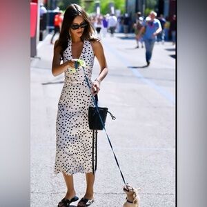 Meshki Marguerite Halter midi dress